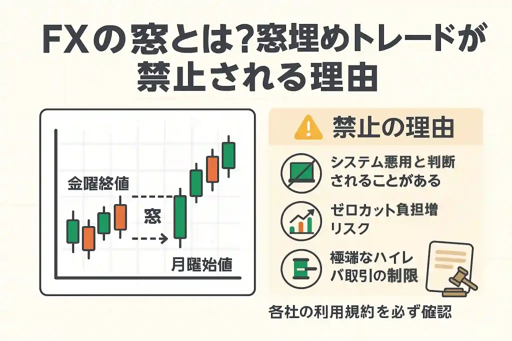 窓埋めトレードが禁止されるのはなぜ？
